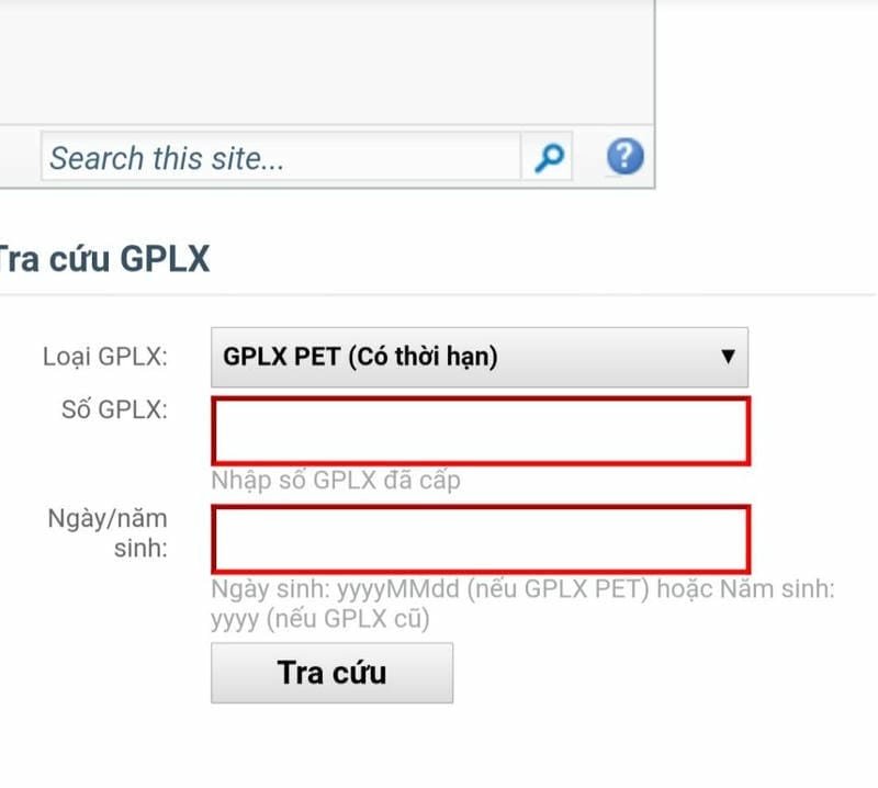 Hướng dẫn tra cứu giấy phép lái xe theo CMND/CCCD chính xác tra cứu giấy phép lái xe