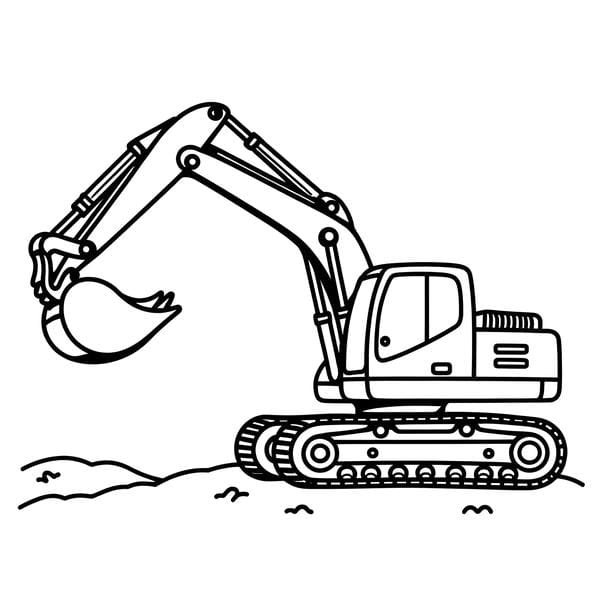 Tranh Tô Màu Xe Máy Xúc: Khám Phá Thế Giới Công Trình tranh tô màu xe máy xúc 13