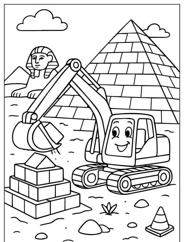 Tranh Tô Màu Xe Máy Xúc: Khám Phá Thế Giới Công Trình tranh tô màu xe máy xúc 3