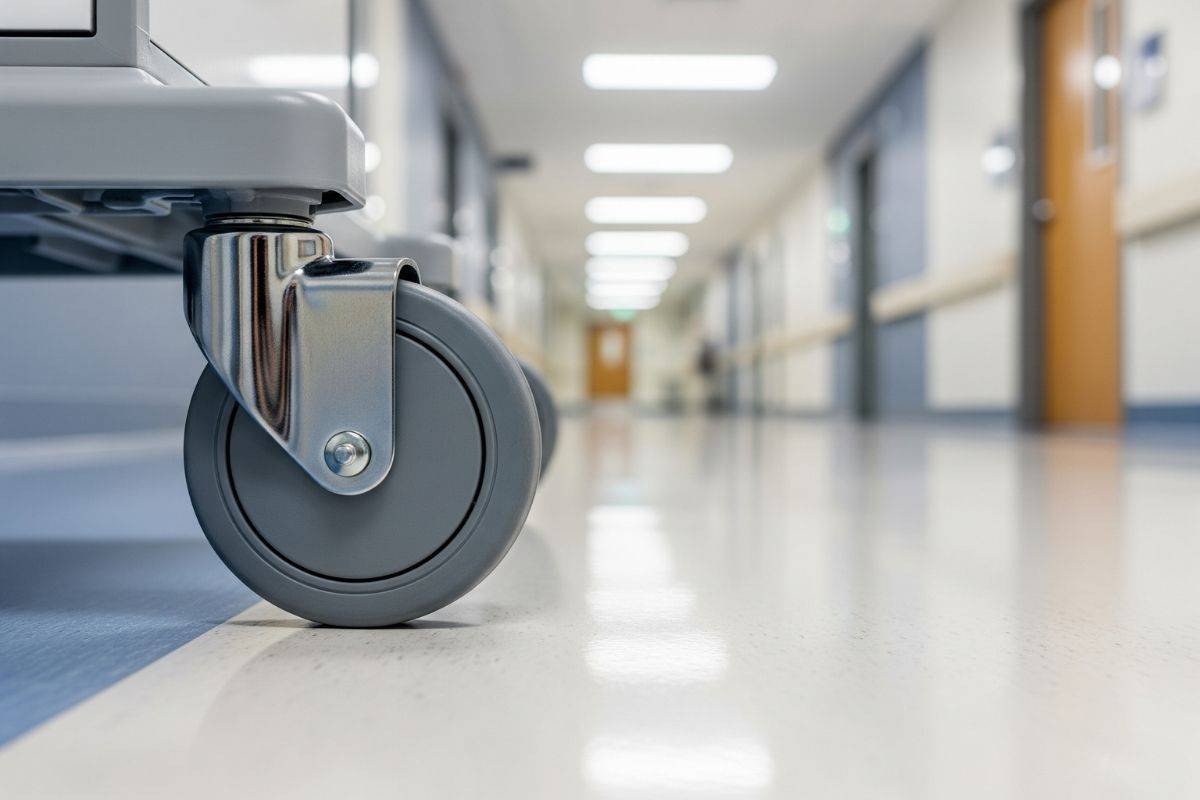 Ứng dụng bánh xe cao su TPR không để lại vết trong môi trường bệnh viện sạch sẽ