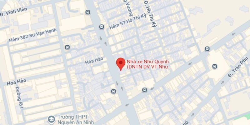 Văn phòng giao dịch nhà xe tại Quận 10 trên bản đồ.