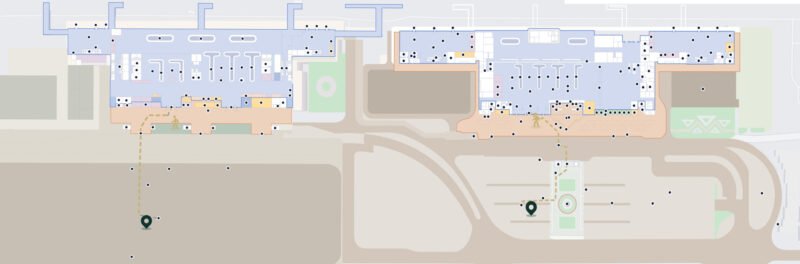 Vị trí bãi đỗ xe máy tại nhà ga sân bay Đà Nẵng