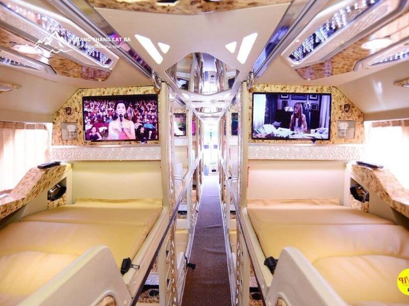 Vị trí giường nằm ảnh hưởng lớn đến sự thoải mái khi đi xe giường nằm