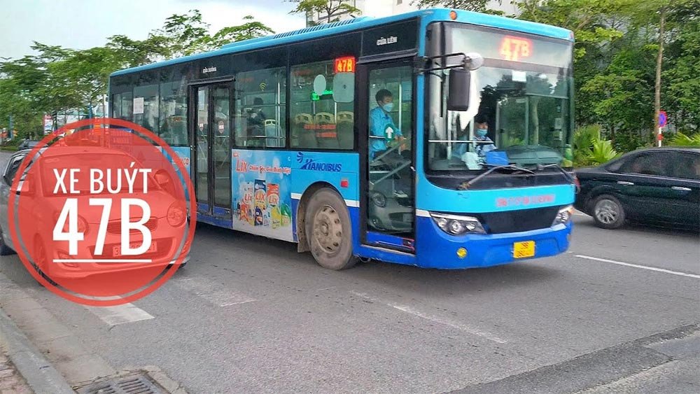 Xe buýt liên tỉnh qua Vinhomes Ocean Park 3. (ảnh: Sưu tầm Internet)