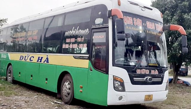 Xe giường nằm của Đức Hà trên tuyến đường đi Lạng Sơn