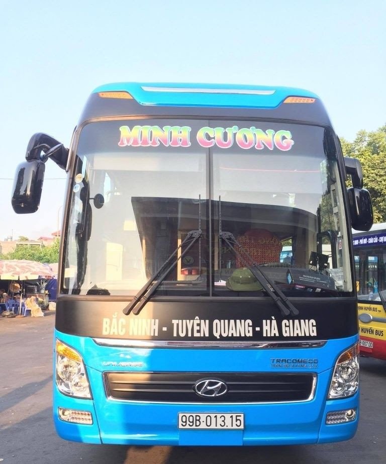 Xe khách Minh Cương tuyến Hà Giang Bắc Ninh với tiện nghi hiện đại