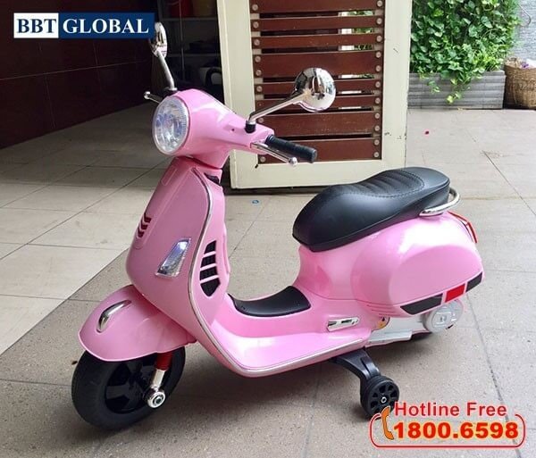 Xe máy điện cho bé gái Vespa BBT-6116