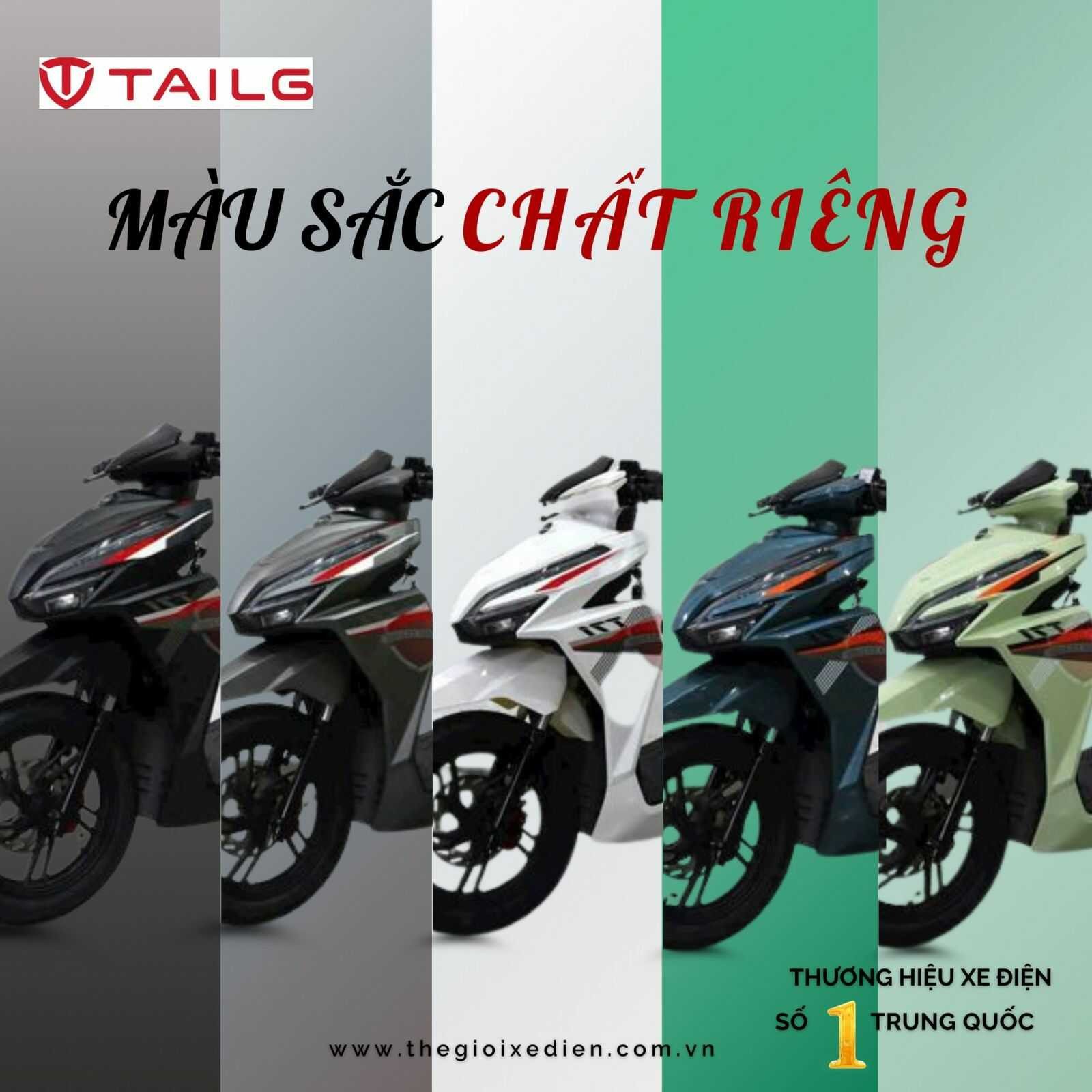 Xe máy điện TAILG T71 Vario với thiết kế thể thao và mạnh mẽ