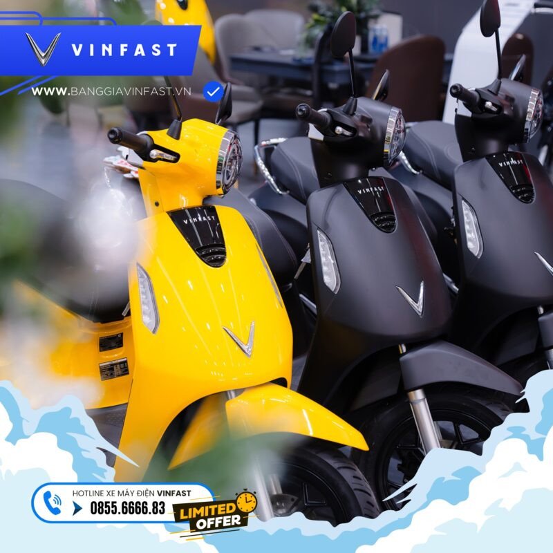 Xe máy điện Vinfast được kiểm tra tổng thể tại cơ sở dịch vụ