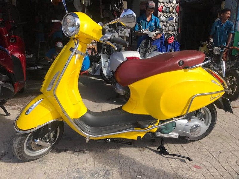 Xe máy sau khi đã làm thủ tục đổi màu sơn hợp pháp