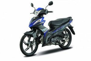 Xe máy Sym Galaxy 50cc vành đúc màu xanh