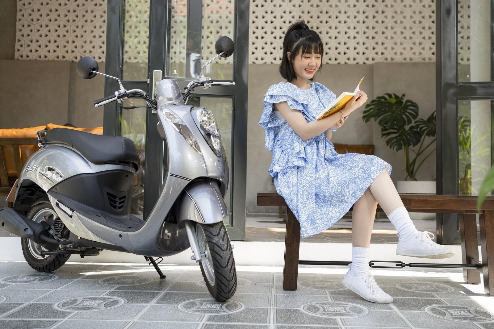 Xe SYM Elite 50 với thiết kế cổ điển và nhỏ gọn