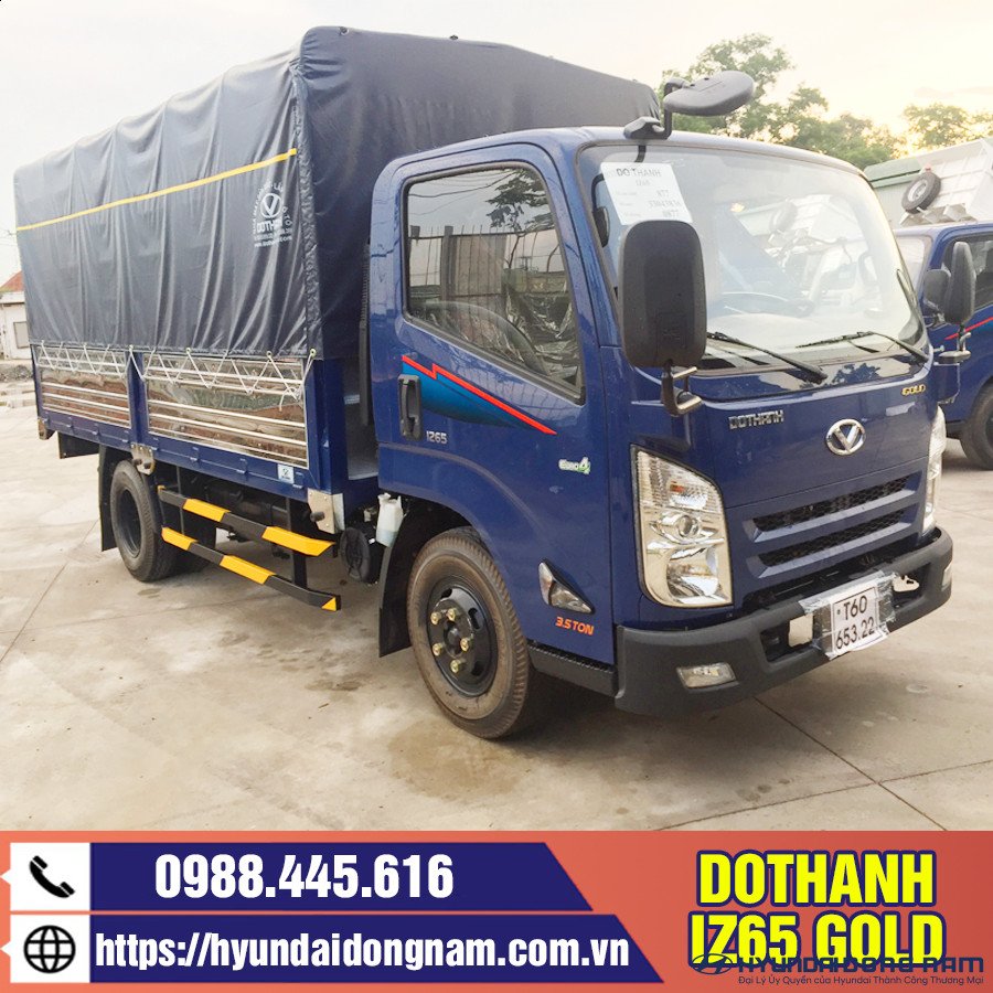 Xe tải 2 tấn Dothanh IZ65 Gold thùng mui bạt