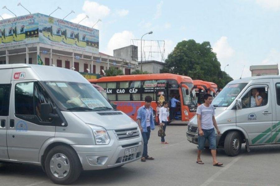 ảnh điểm đón trả xe Thái Đăng Long trên tuyến đường chính