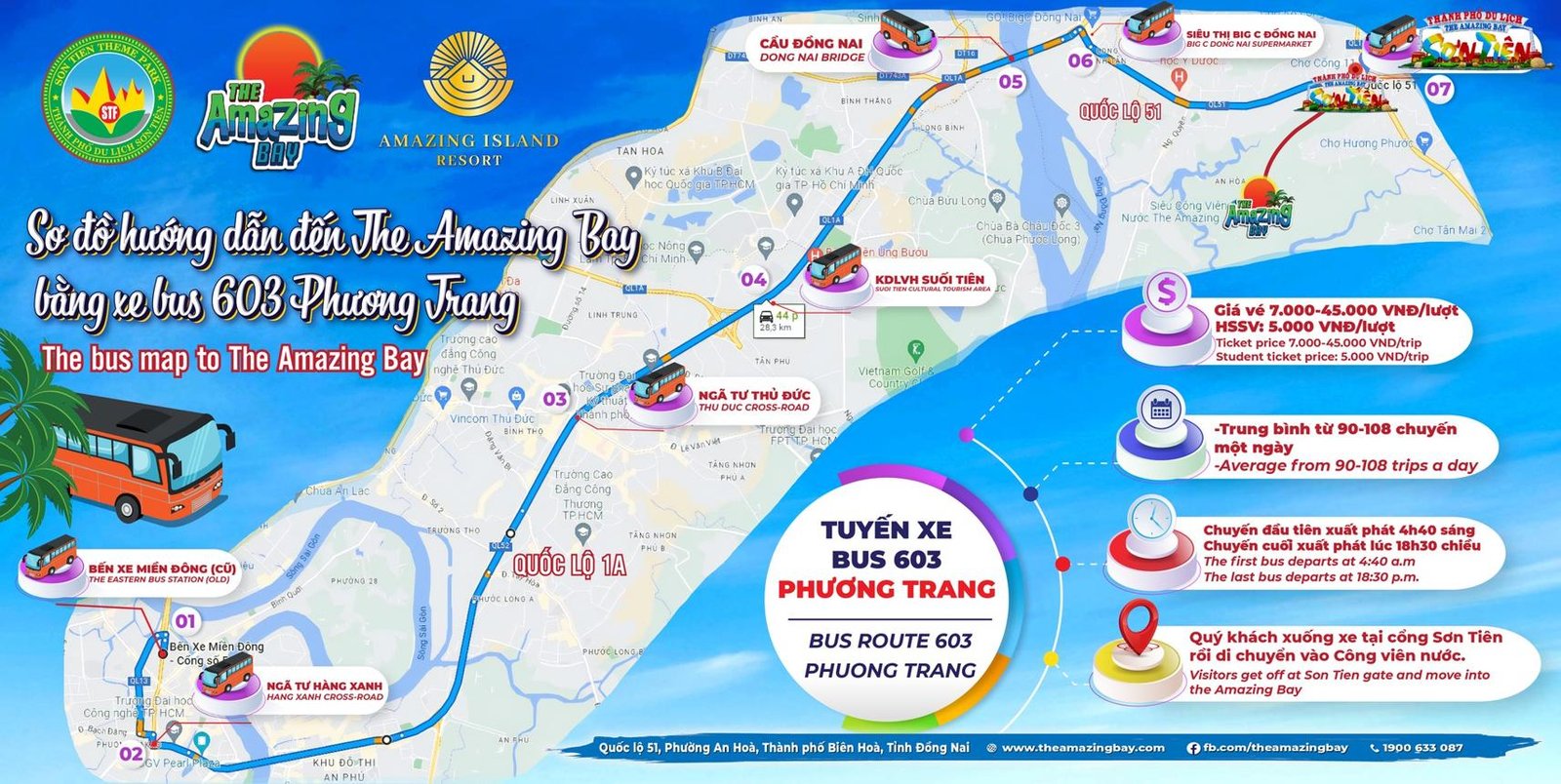 ảnh xe buýt 603 Phương Trang chạy tuyến thực tế trên đường