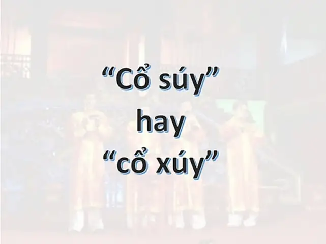 Cổ Xúy Hay Cổ Súy: Phân Biệt Và Cách Dùng Đúng