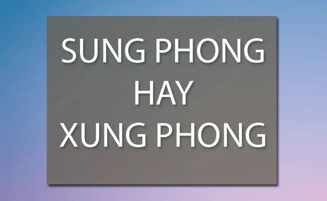 Sung Phong Hay Xung Phong: So Sánh Chi Tiết Và Lựa Chọn Tối Ưu