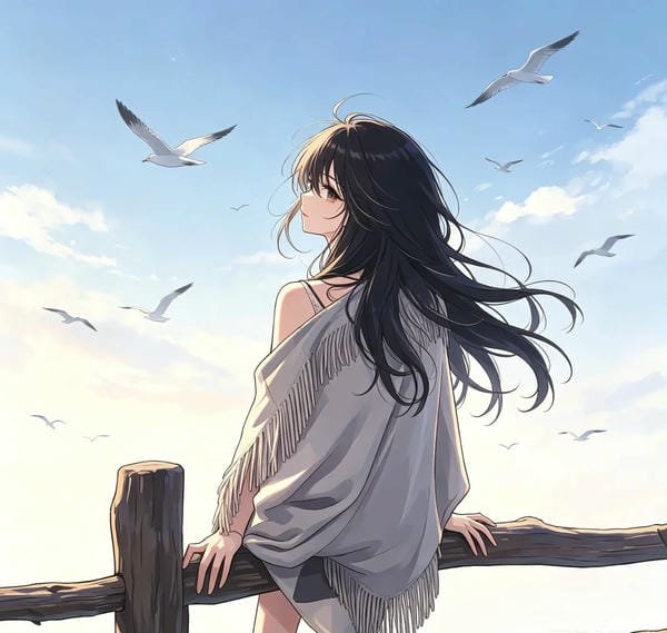 avatar ảnh anime chill lofi 22