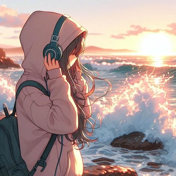 avatar ảnh anime chill lofi 40