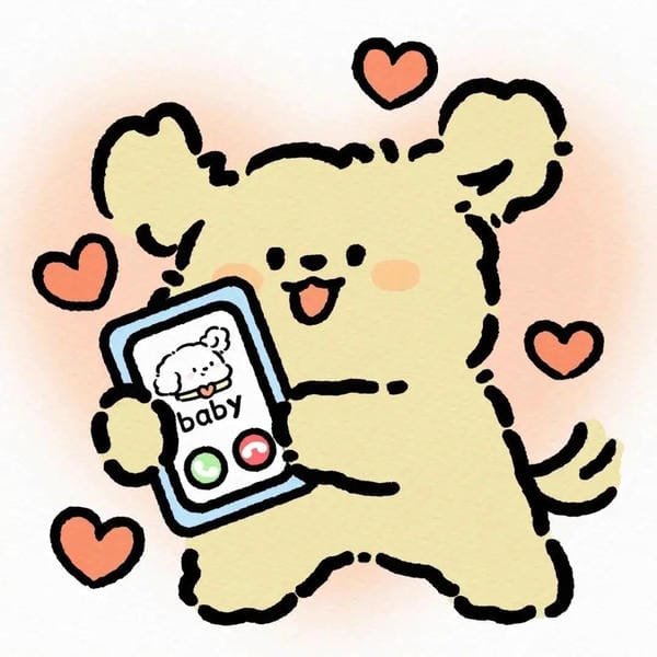 avatar đôi vô tri cute