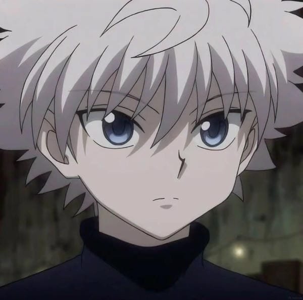 avatar killua trắng đen