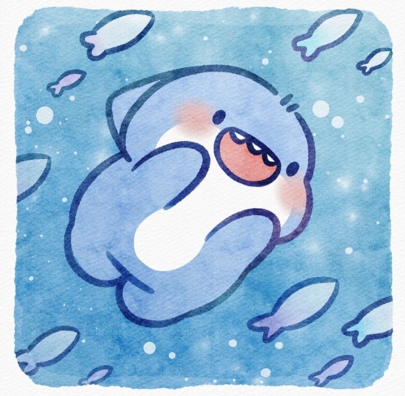 avatar cá mập cute 3