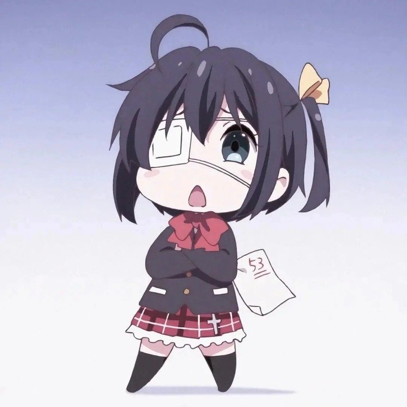 avatar chibi nữ cute màu hồng
