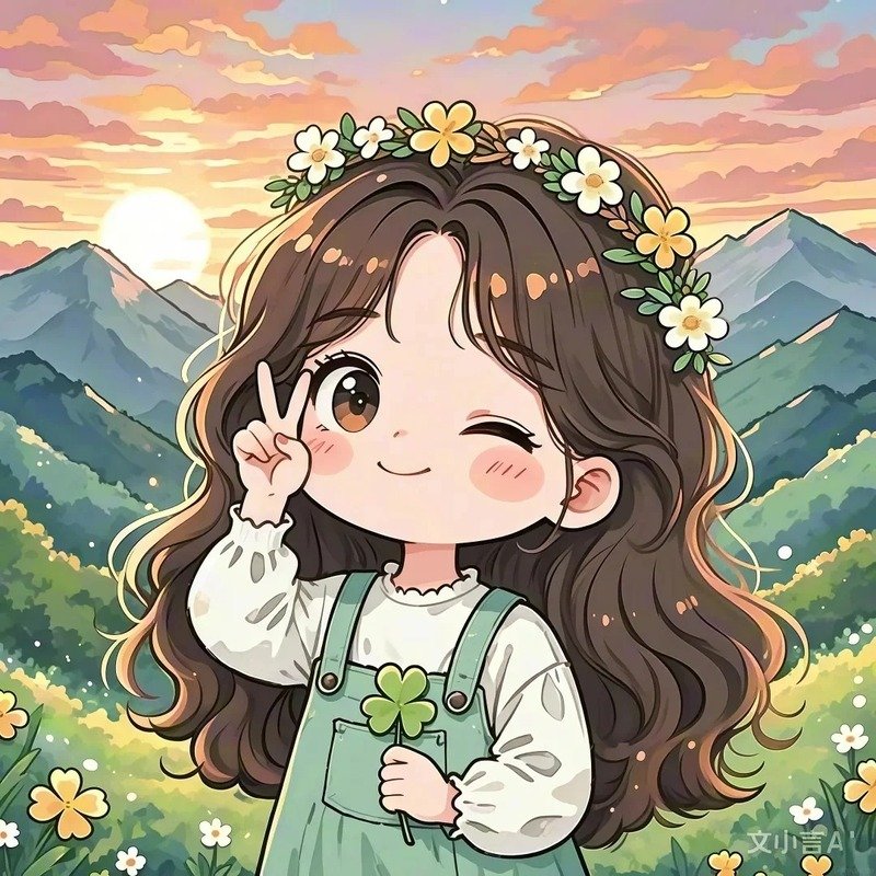 avatar cỏ 4 lá cute 12