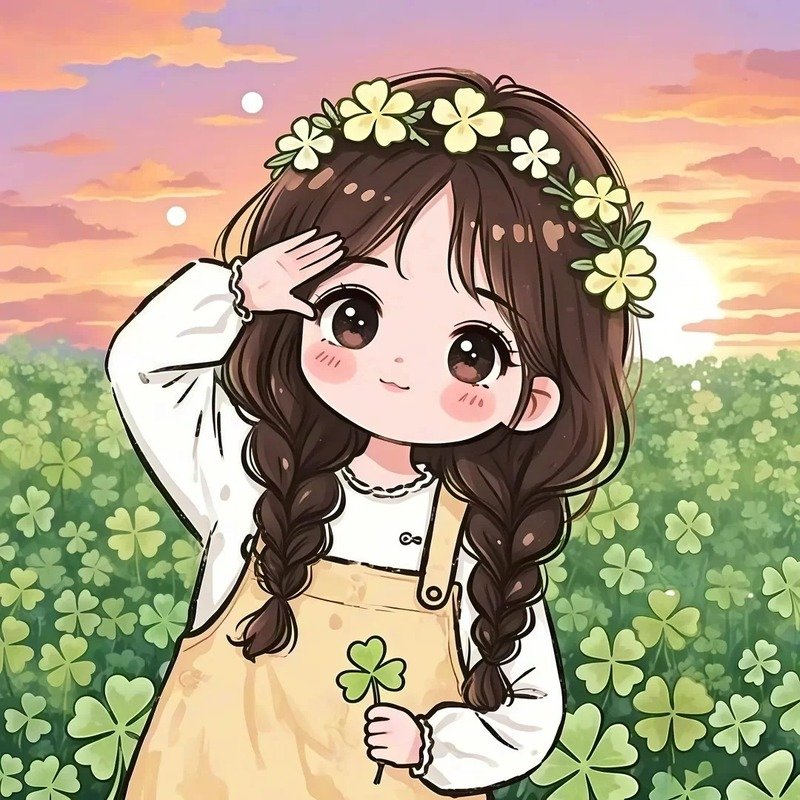avatar cỏ 4 lá cute 20