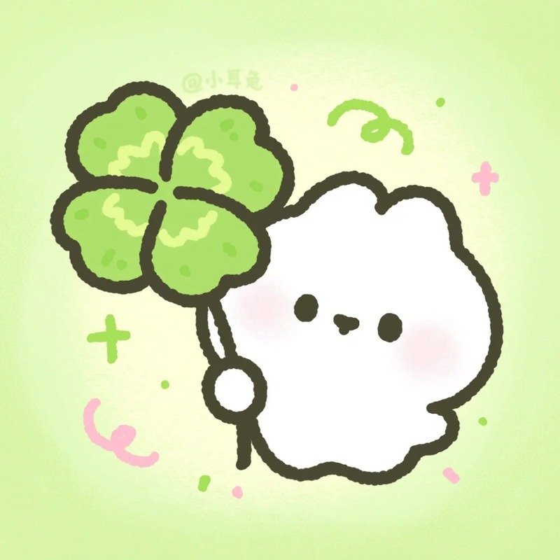 avatar cỏ 4 lá cute 4