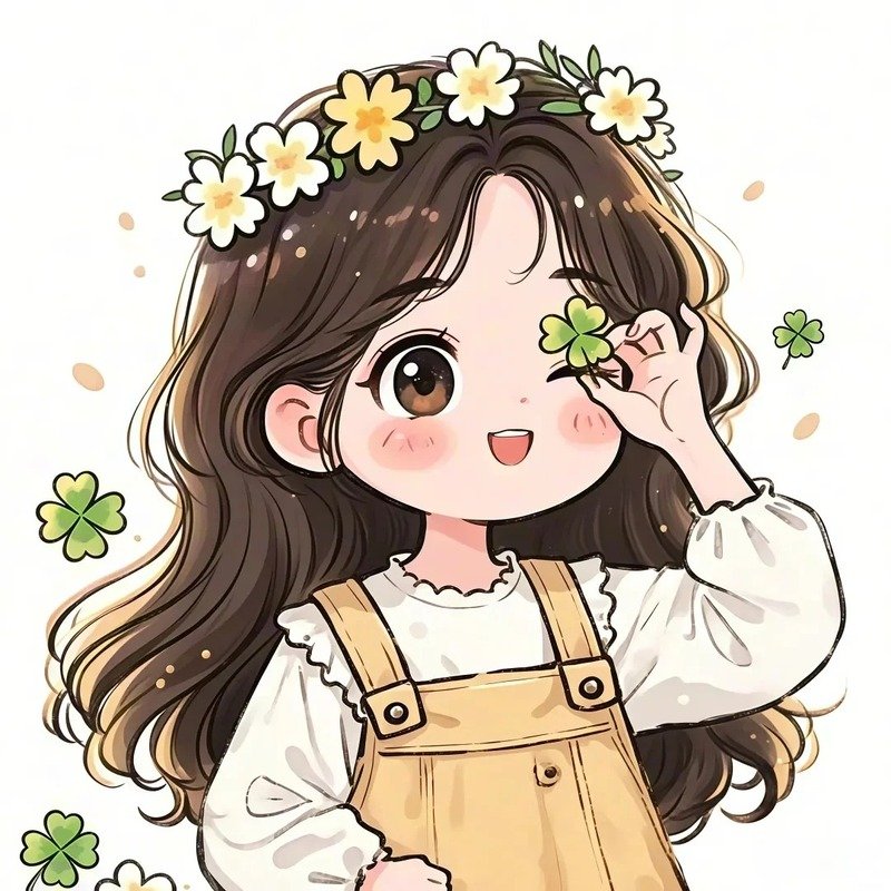 avatar cỏ 4 lá cute 7
