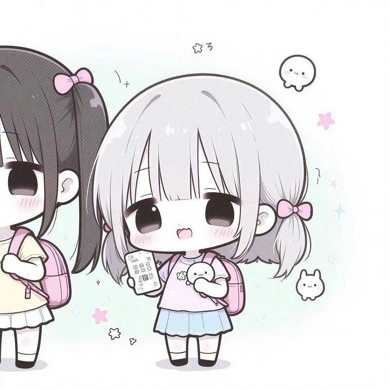 avatar đôi bạn thân nữ cute 13