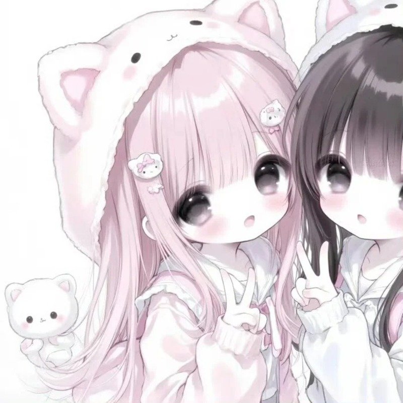 avatar đôi bạn thân nữ cute 2
