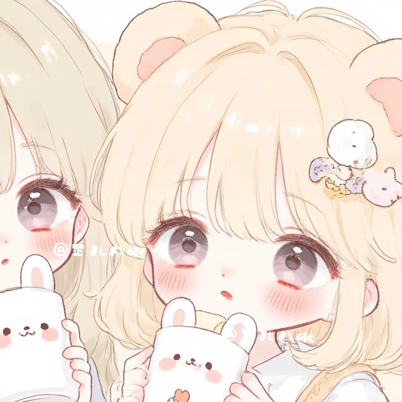 avatar đôi bạn thân nữ cute 20