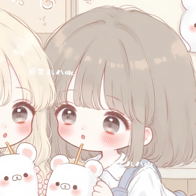 avatar đôi bạn thân nữ cute 22