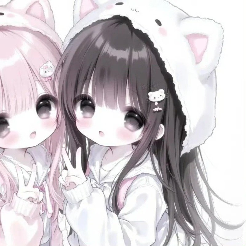 avatar đôi bạn thân nữ cute 32