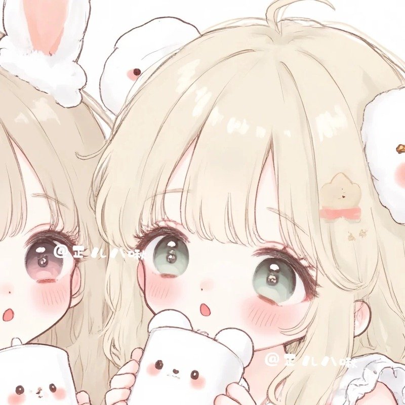 avatar đôi bạn thân nữ cute 37