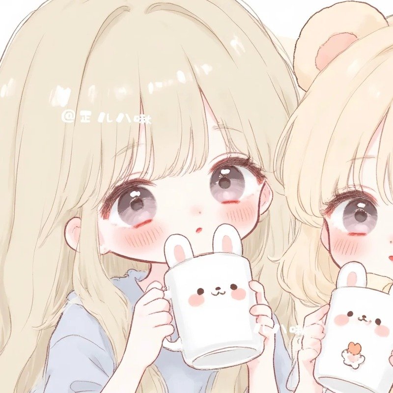 avatar đôi bạn thân nữ cute 4
