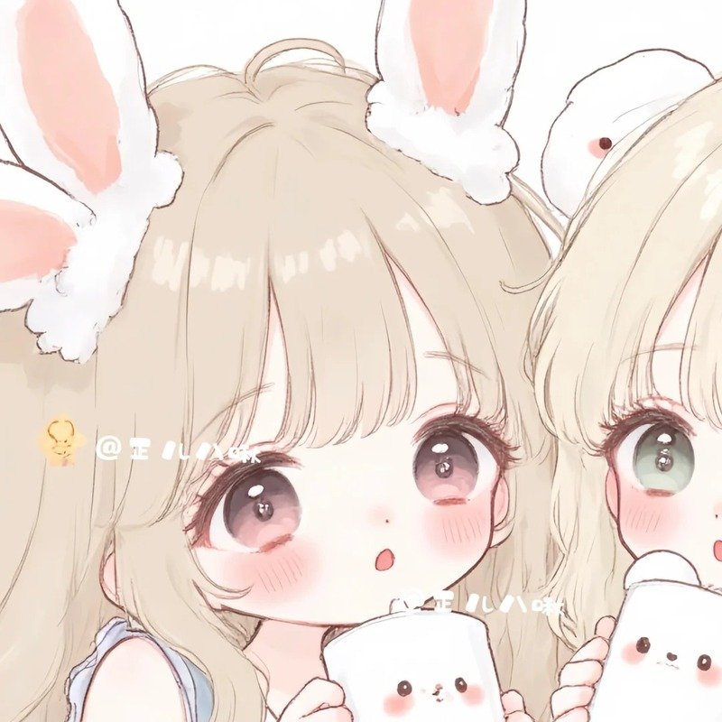 avatar đôi bạn thân nữ cute 6