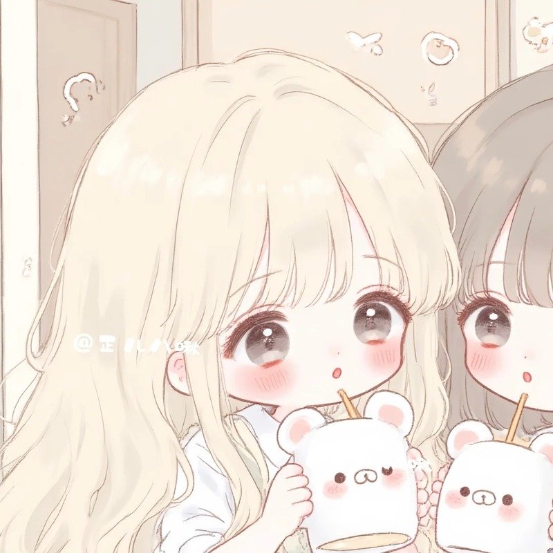 avatar đôi bạn thân nữ cute 8