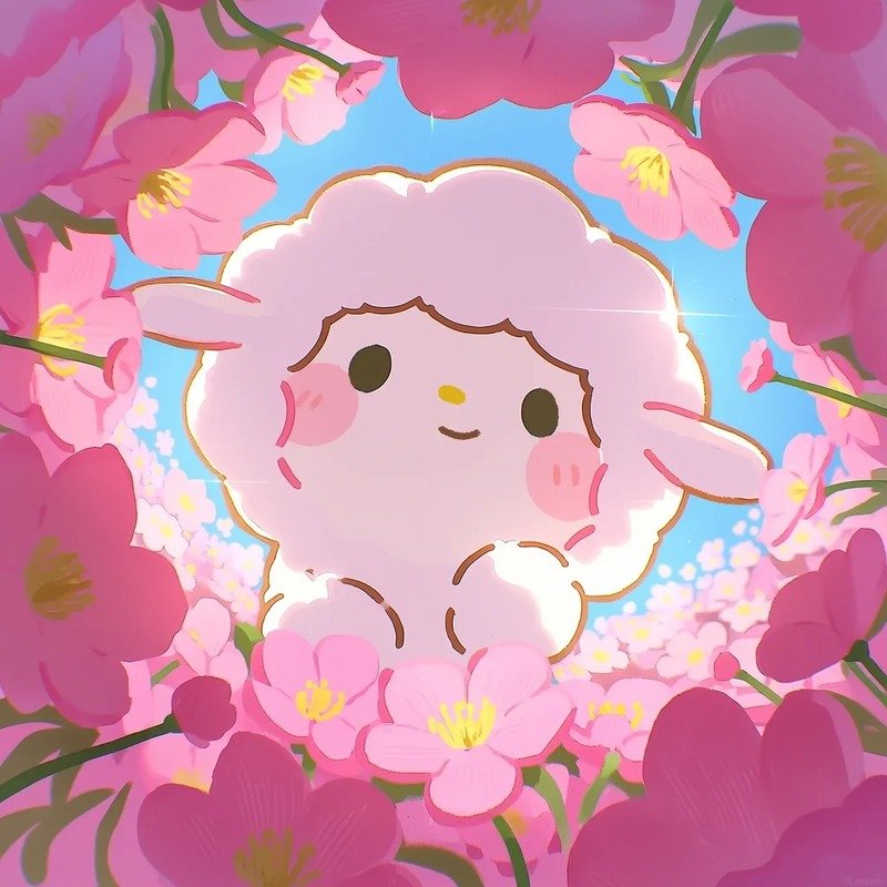avatar màu hồng cute 22