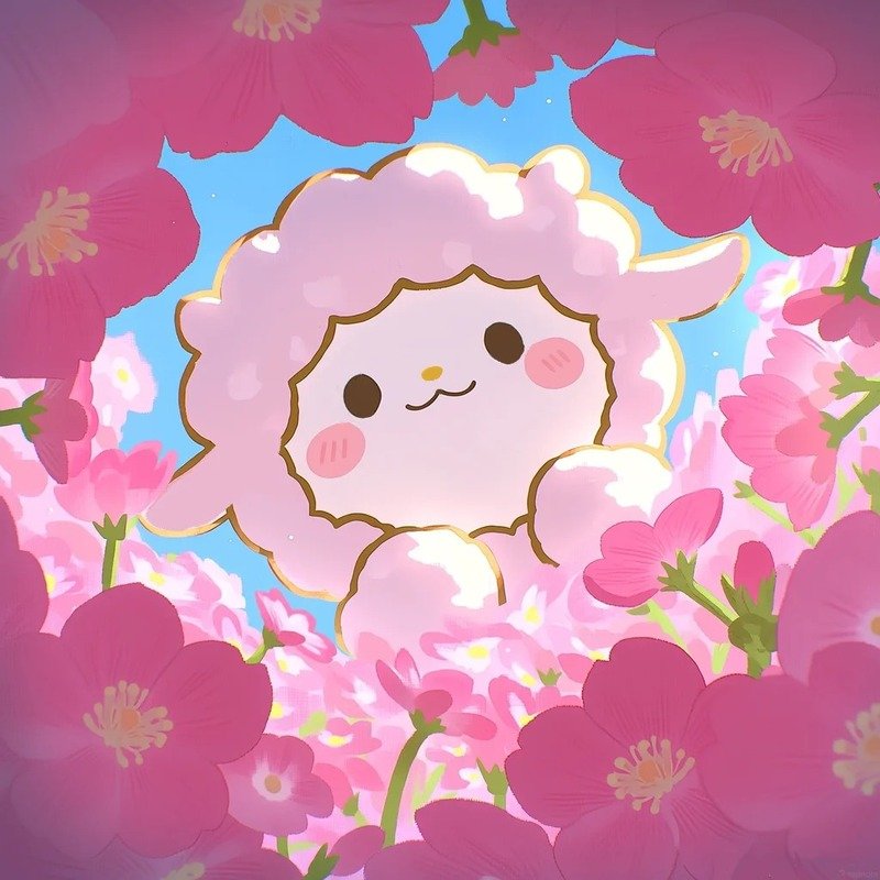 avatar màu hồng cute 26