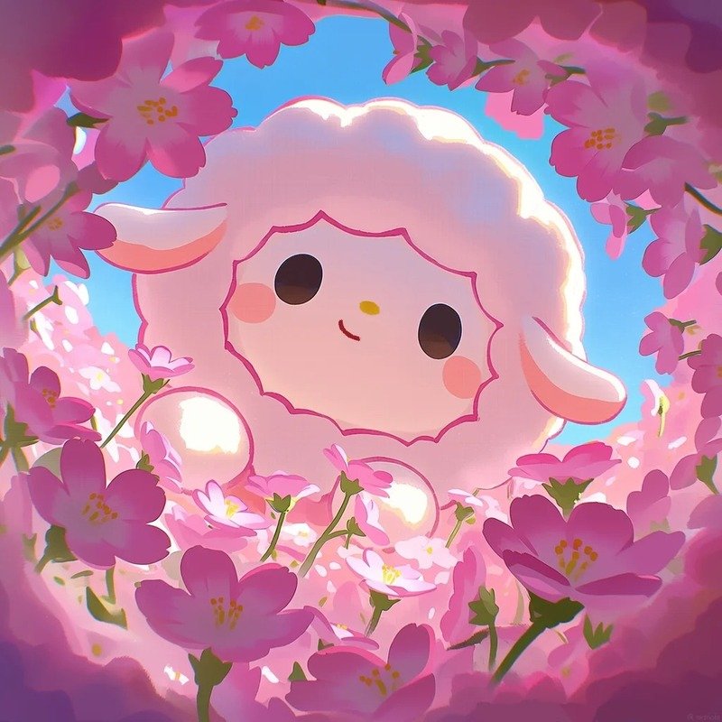 avatar màu hồng cute 33