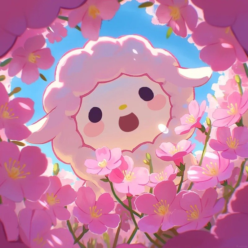 avatar màu hồng cute 39