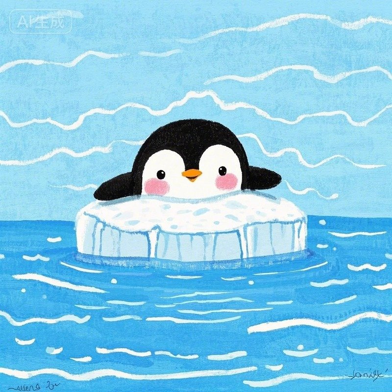 avatar màu xanh dương cute 12