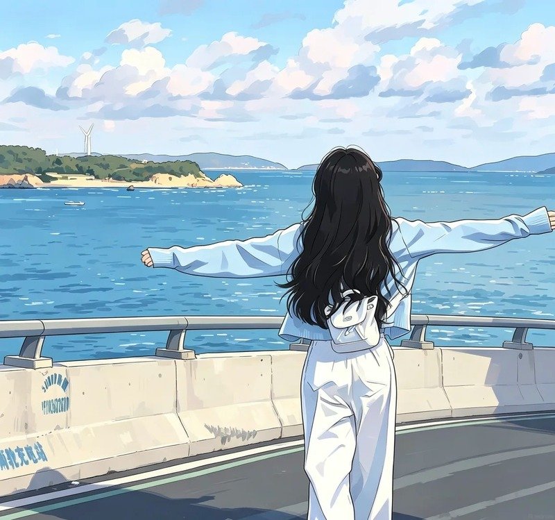 avatar màu xanh dương cute 22