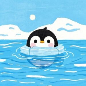 avatar màu xanh dương cute 25
