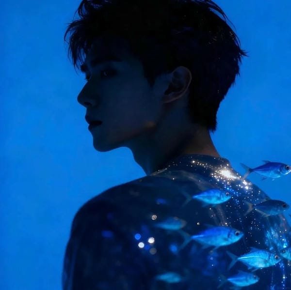 avatar màu xanh dương ngầu 1