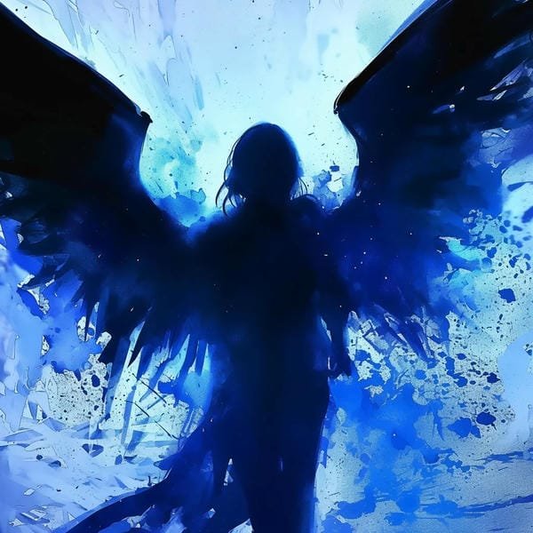 avatar màu xanh dương ngầu 17