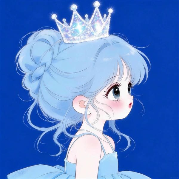 avatar màu xanh dương ngầu 24
